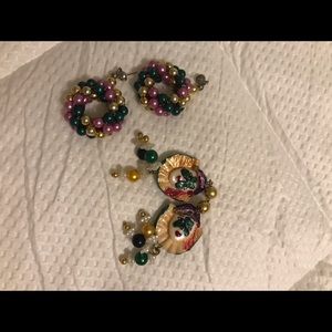 Two pairs of vintage earrings